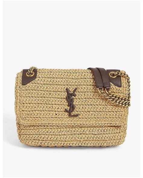 ysl nolita raffia bag|ysl niki raffia bag.